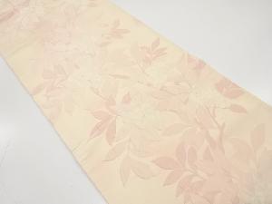 枝花模様織り出し　袋帯